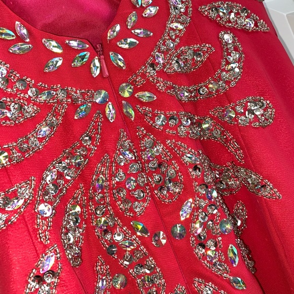 Pink Mermaid Style Prom Dress - Picture 2 of 6